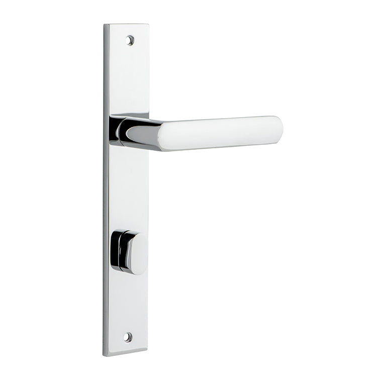 Osaka Lever - Rectangular Backplate Chrome Plated / Solid Brass