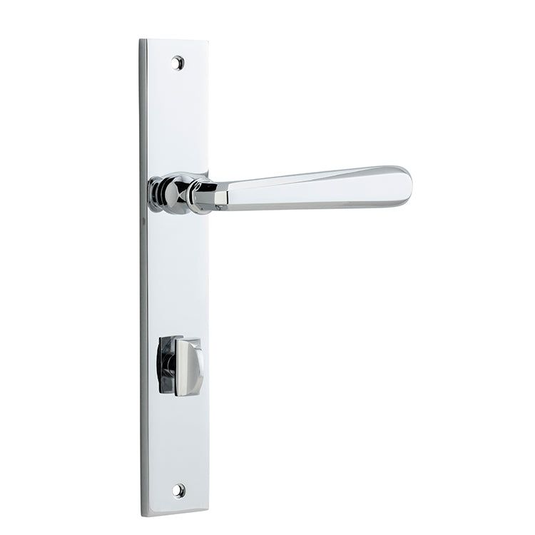 Copenhagen Lever - Rectangular Backplate Chrome Plated / Solid Brass