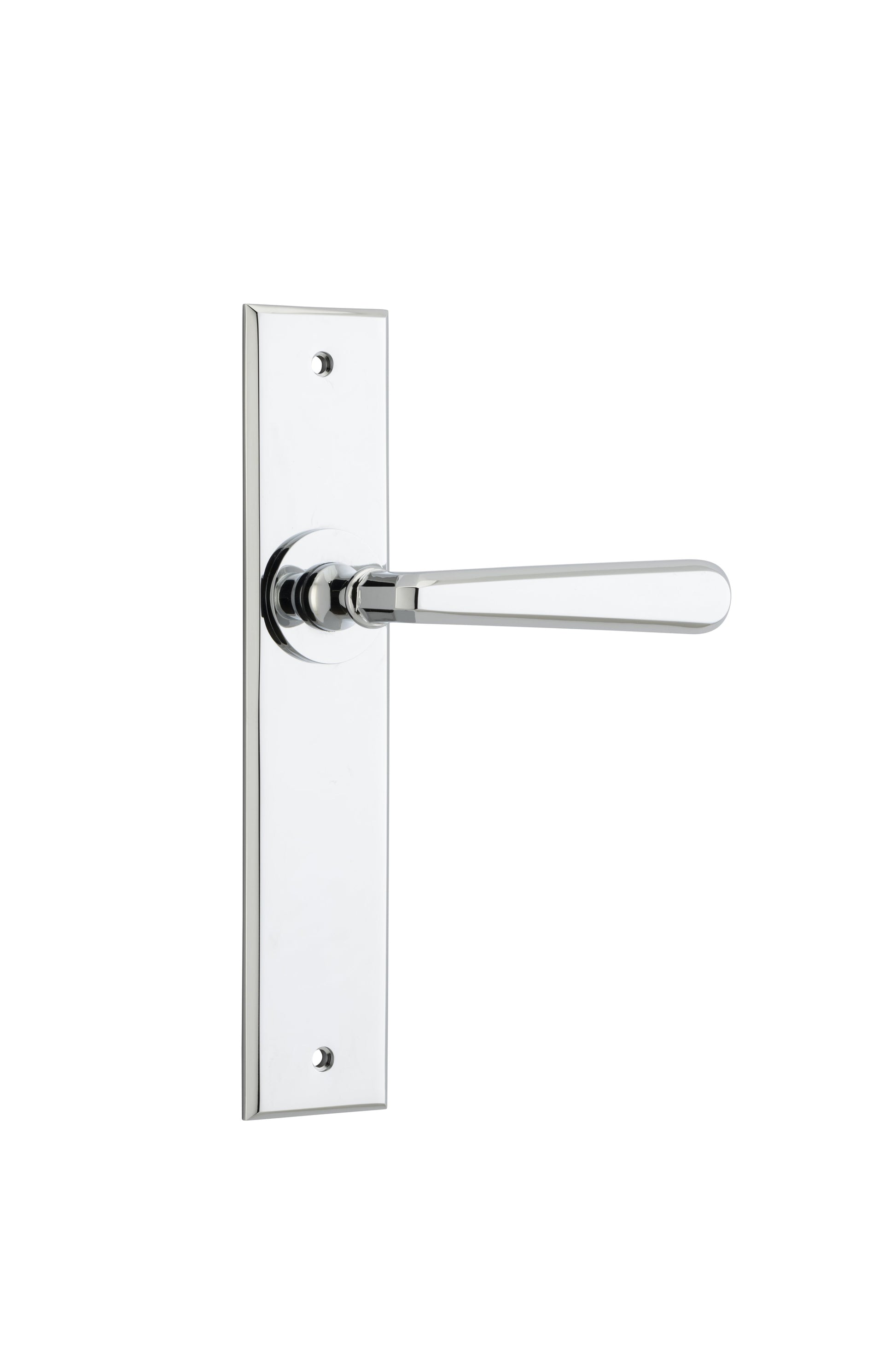 Copenhagen Lever - Chamfered Backplate Chrome Plated / Solid Brass