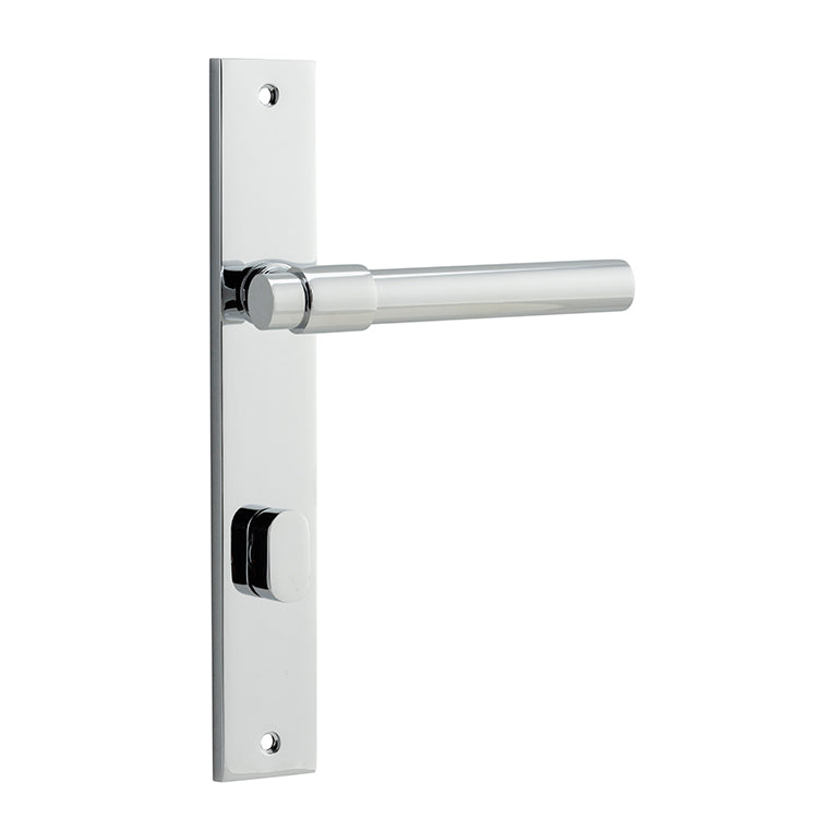 Helsinki Lever - Rectangular Backplate Chrome Plated / Solid Brass