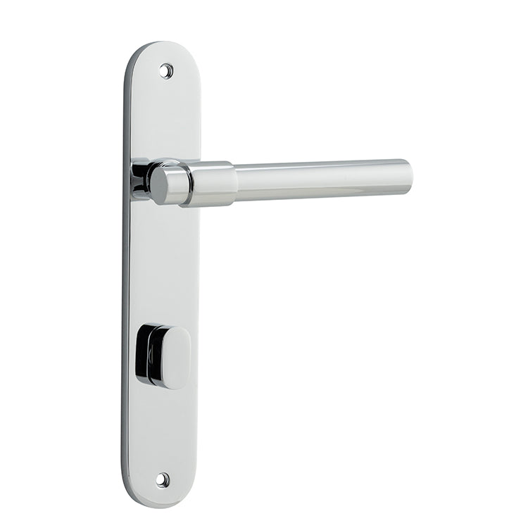 Helsinki Lever - Oval Backplate Chrome Plated / Solid Brass