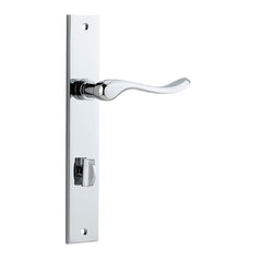 Stirling Lever - Rectangular Backplate Chrome Plated / Solid Brass