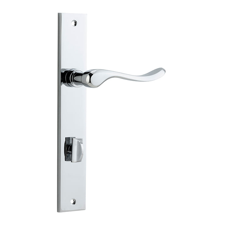 Stirling Lever - Rectangular Backplate Chrome Plated / Solid Brass