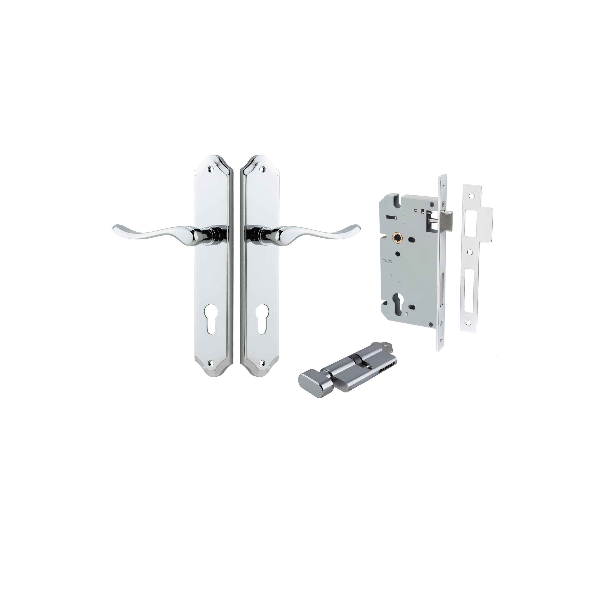 Stirling Lever - Shouldered Backplate Entrance Kit with High Security Lock