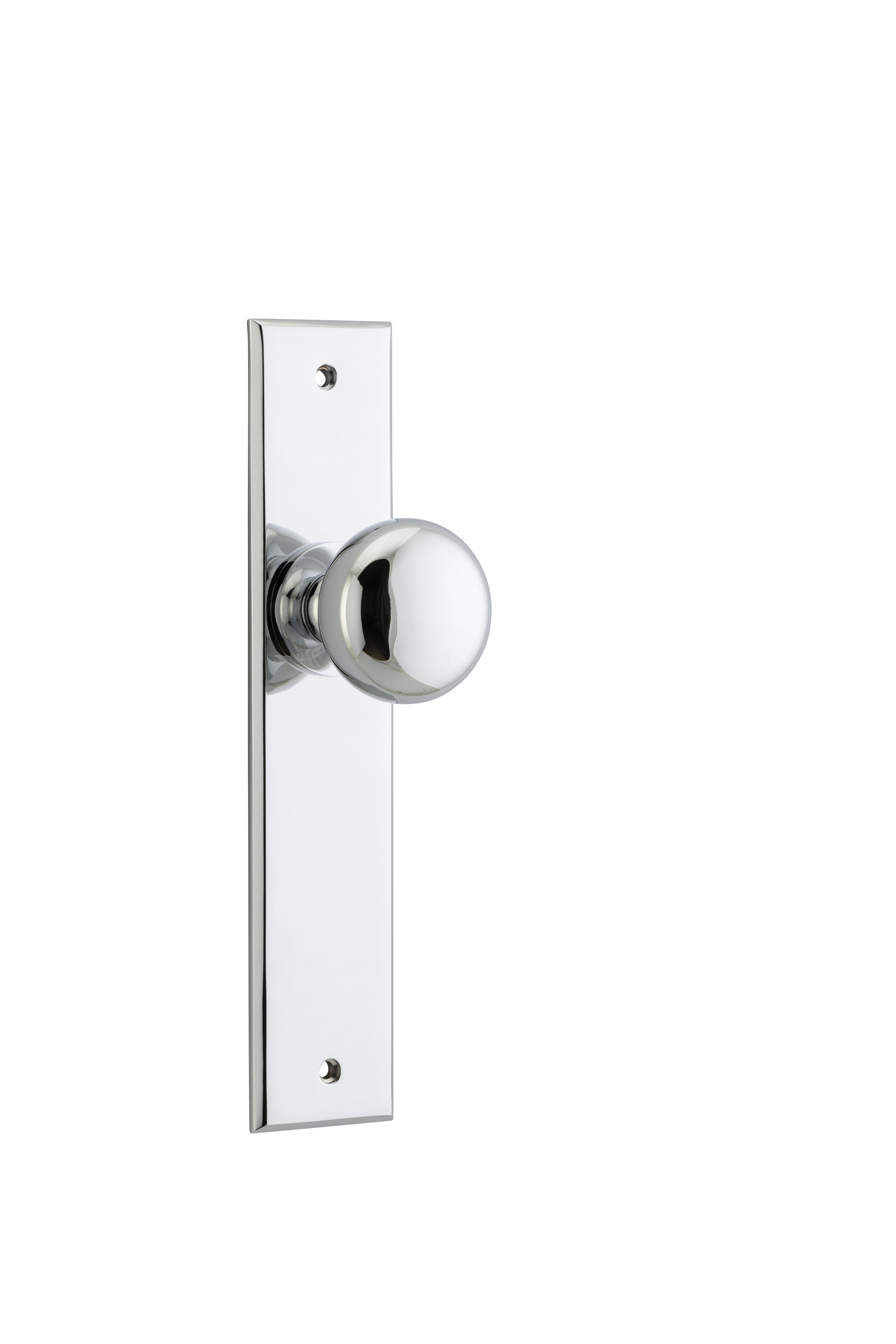 Cambridge Knob - Chamfered Backplate Chrome Plated / Brass