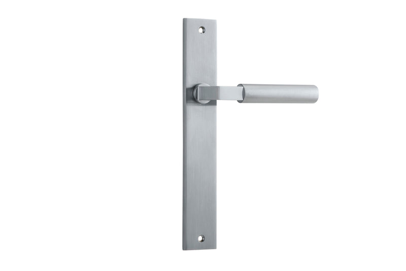 Berlin Lever - Rectangular Backplate Satin Chrome