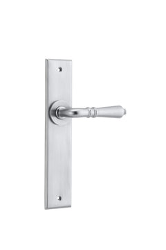 Sarlat Lever - Chamfered Backplate Satin Chrome