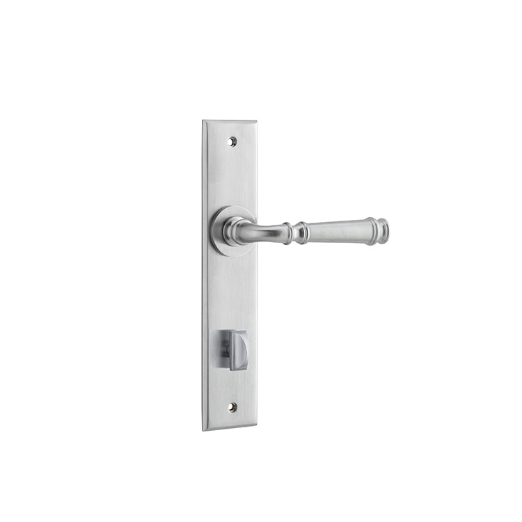Verona Lever - Chamfered Backplate Satin Chrome