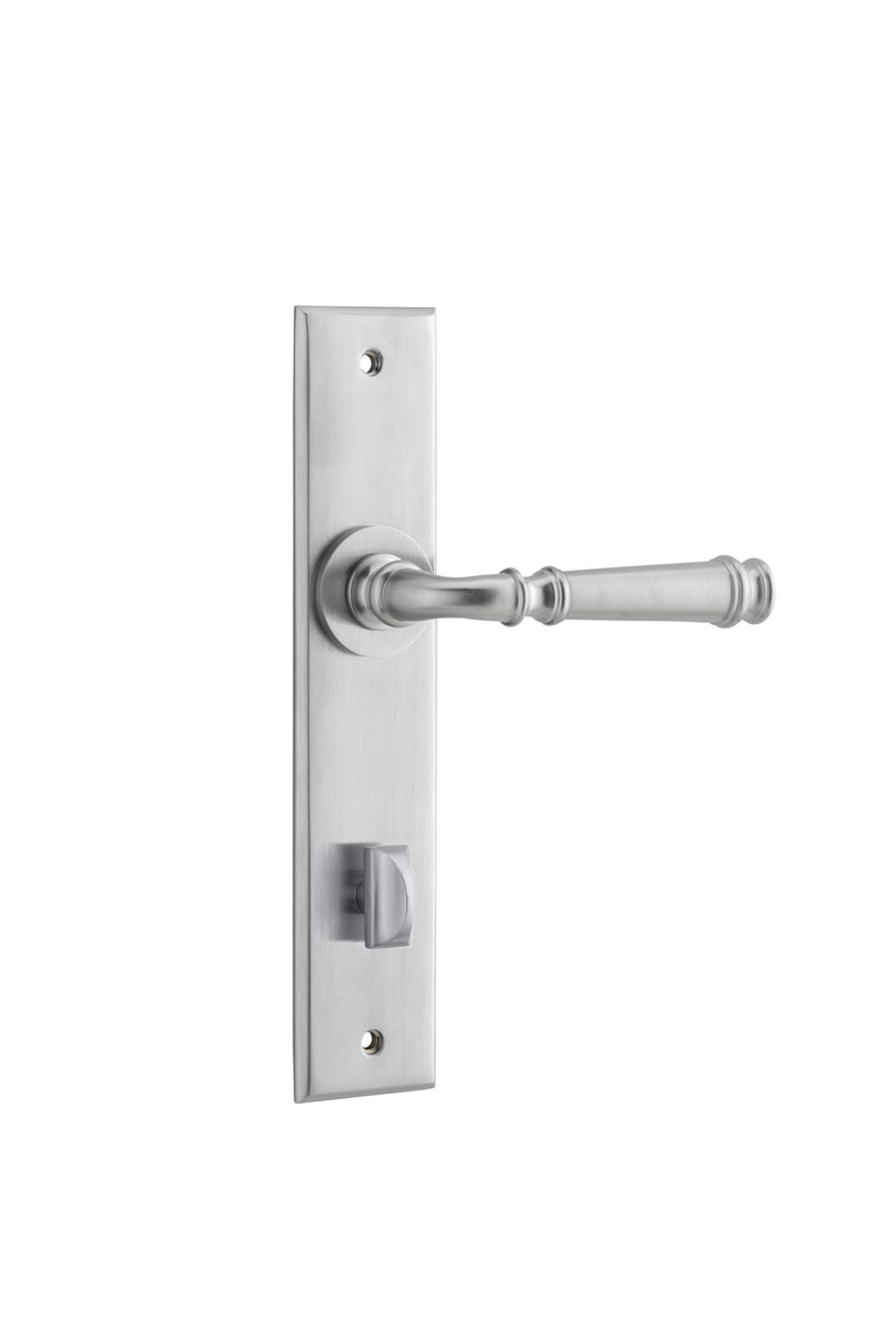 Verona Lever - Chamfered Backplate Satin Chrome