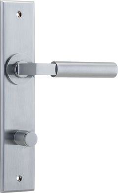 Berlin Lever - Chamfered Backplate Satin Chrome