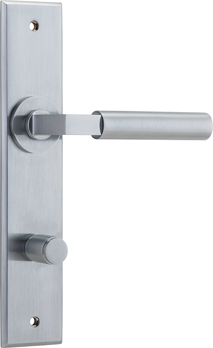 Berlin Lever - Chamfered Backplate Satin Chrome