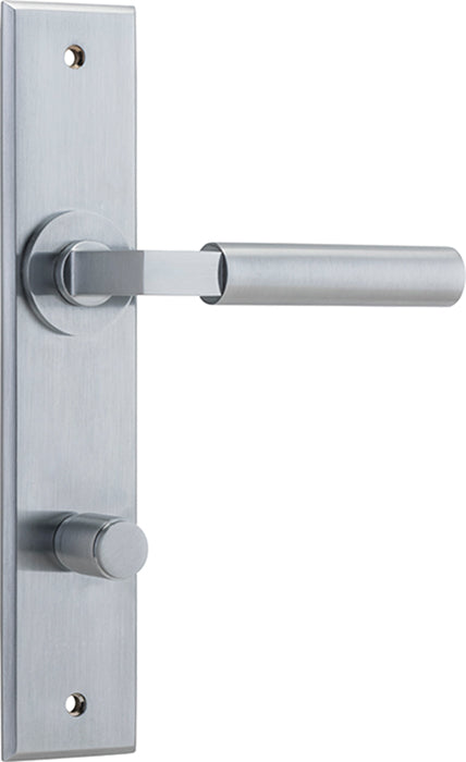 Berlin Lever - Chamfered Backplate Satin Chrome