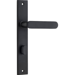 Bronte Lever - Rectangular Backplate Matt Black