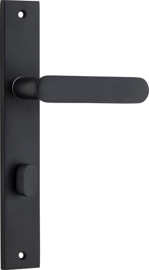 Bronte Lever - Rectangular Backplate Matt Black