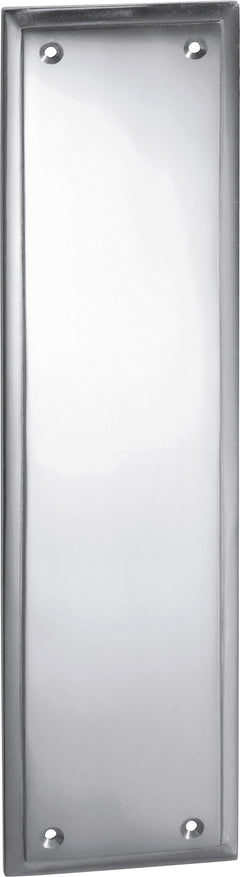 Milton Push Plate Chrome Plated