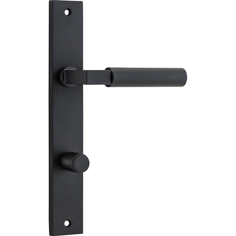 Berlin Lever - Rectangular Backplate Matt Black