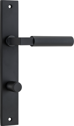 Berlin Lever - Rectangular Backplate Matt Black