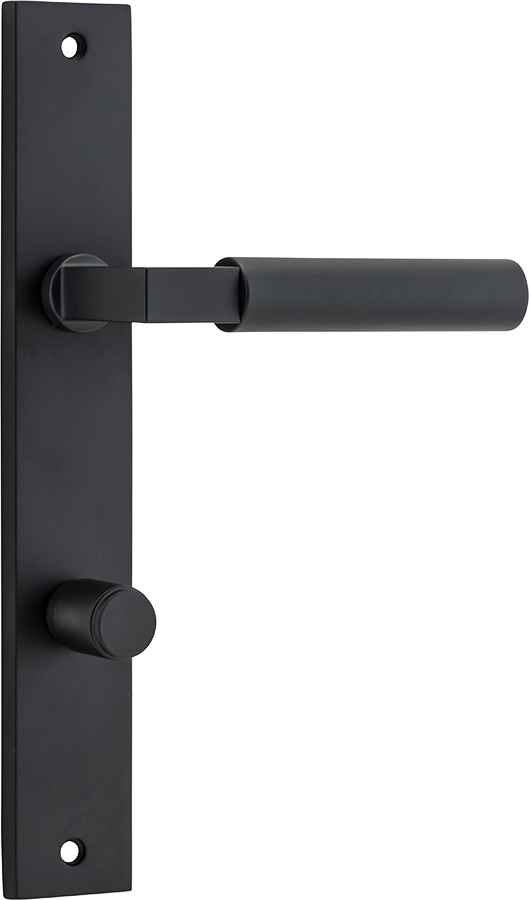 Berlin Lever - Rectangular Backplate Matt Black