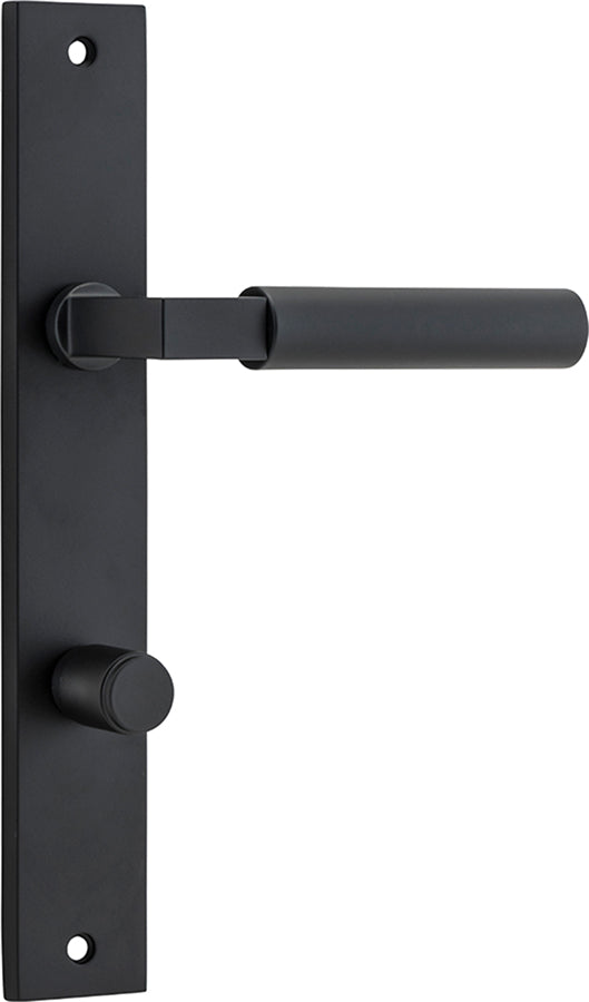 Berlin Lever - Rectangular Backplate Matt Black