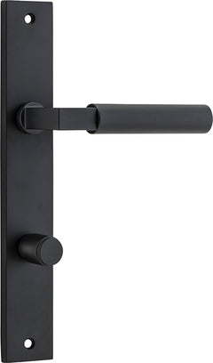 Berlin Lever - Rectangular Backplate Matt Black