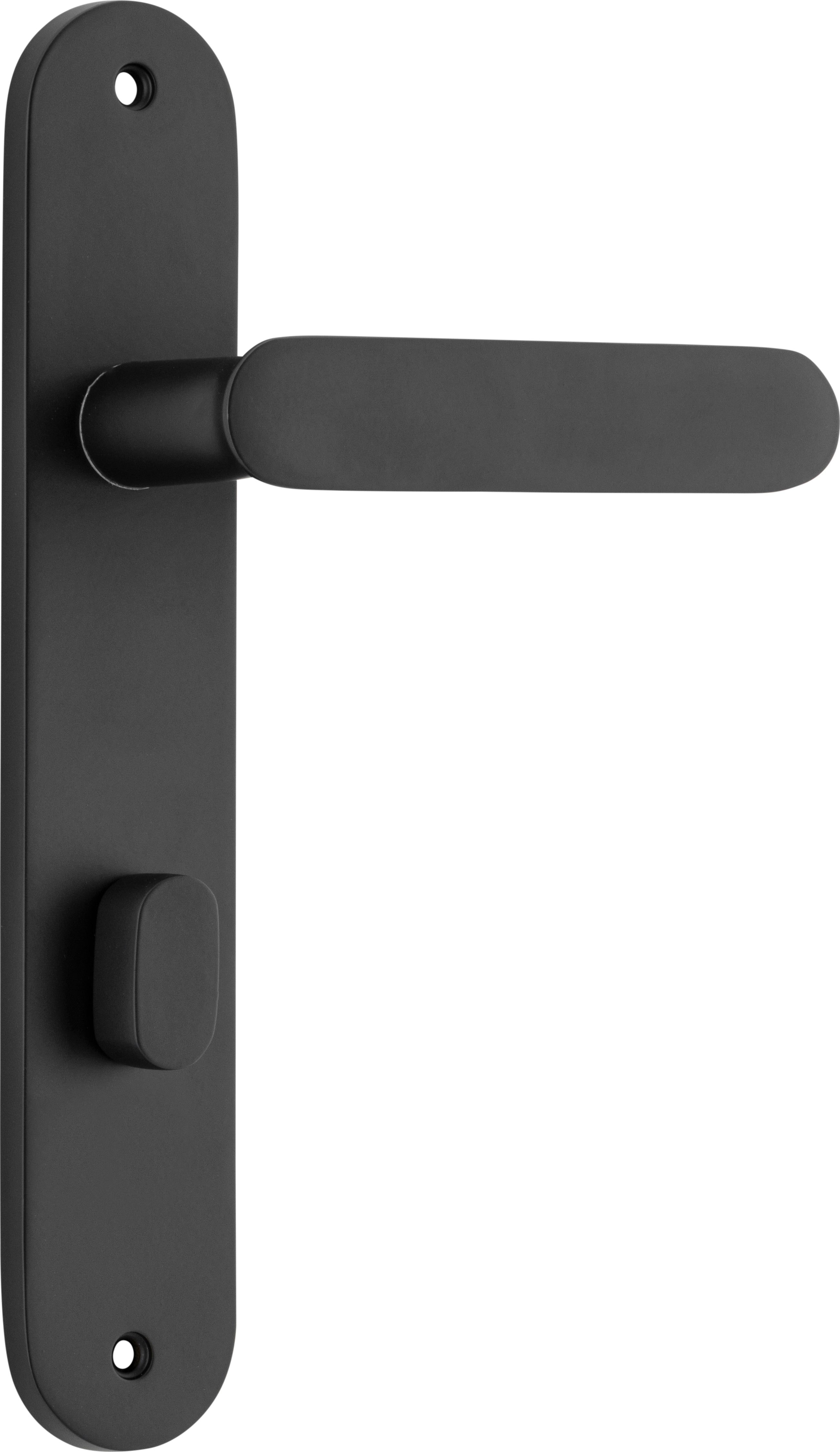 Bronte Lever - Oval Backplate Matt Black