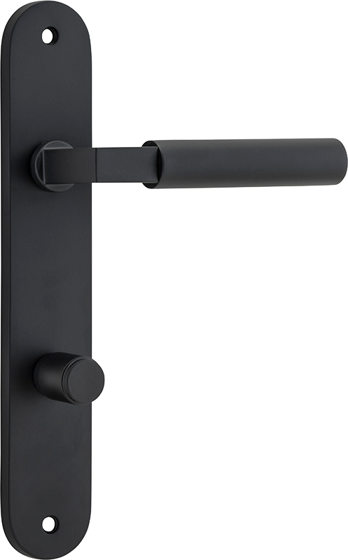 Berlin Lever - Oval Backplate Matt Black