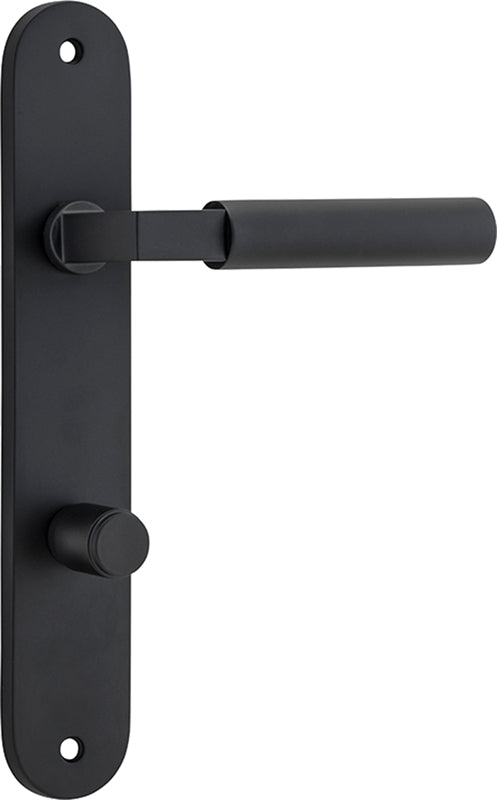 Berlin Lever - Oval Backplate Matt Black