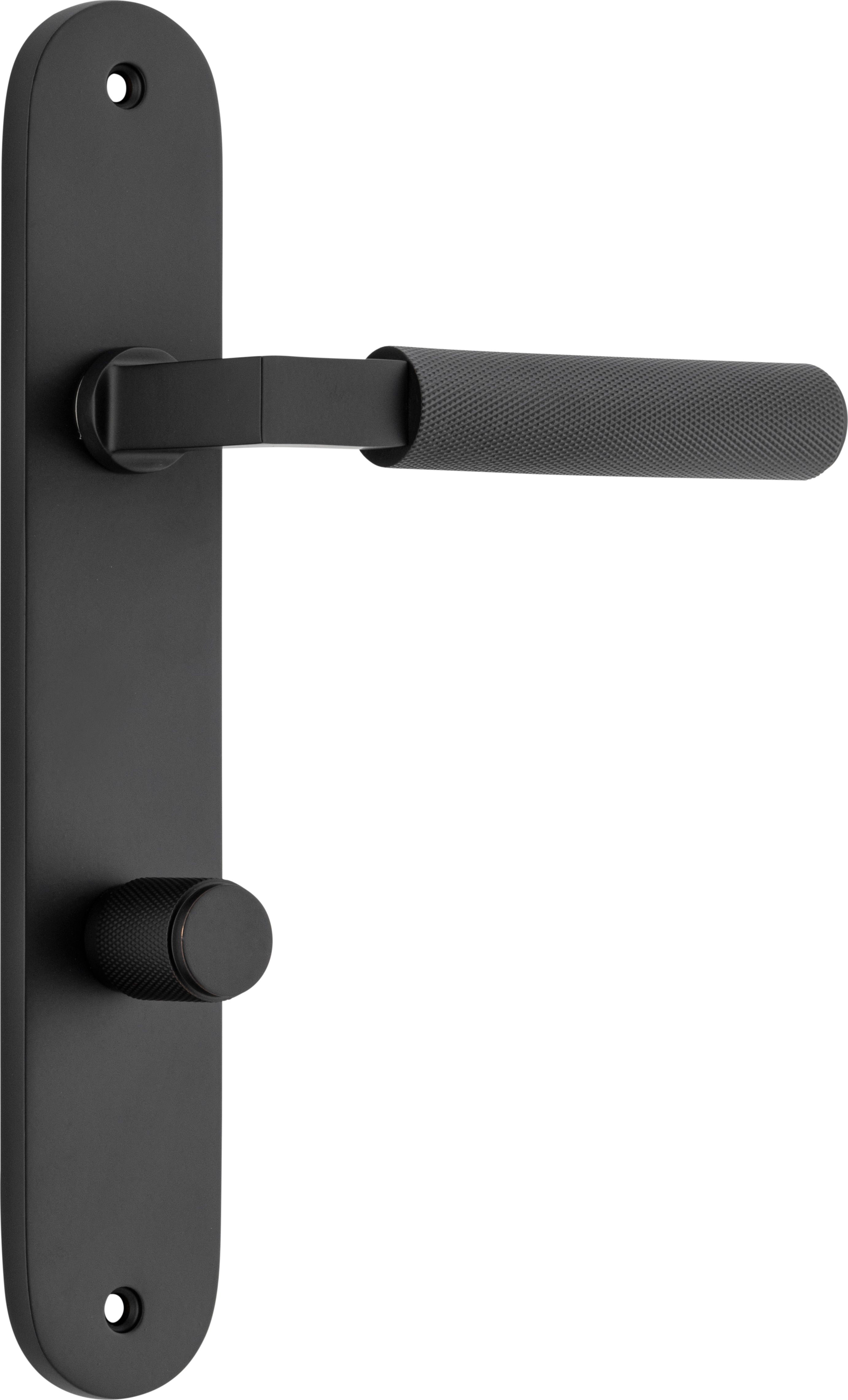 Brunswick Lever - Oval Backplate Matt Black