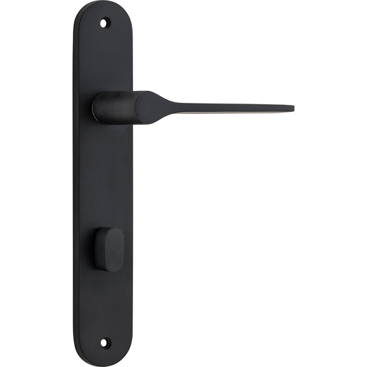 Como Lever - Oval Backplate Matt Black