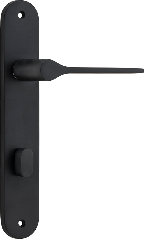 Como Lever - Oval Backplate Matt Black