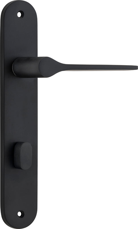 Como Lever - Oval Backplate Matt Black