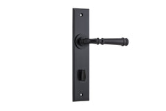 Verona Lever - Chamfered Backplate Matt Black