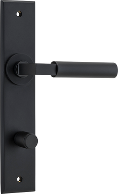 Berlin Lever - Chamfered Backplate Matt Black