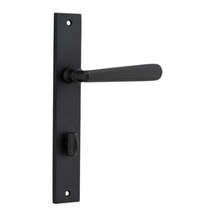 Copenhagen Lever - Rectangular Backplate Matt Black / Solid Brass