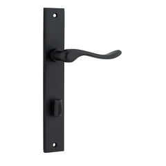 Stirling Lever - Rectangular Backplate Matt Black / Solid Brass