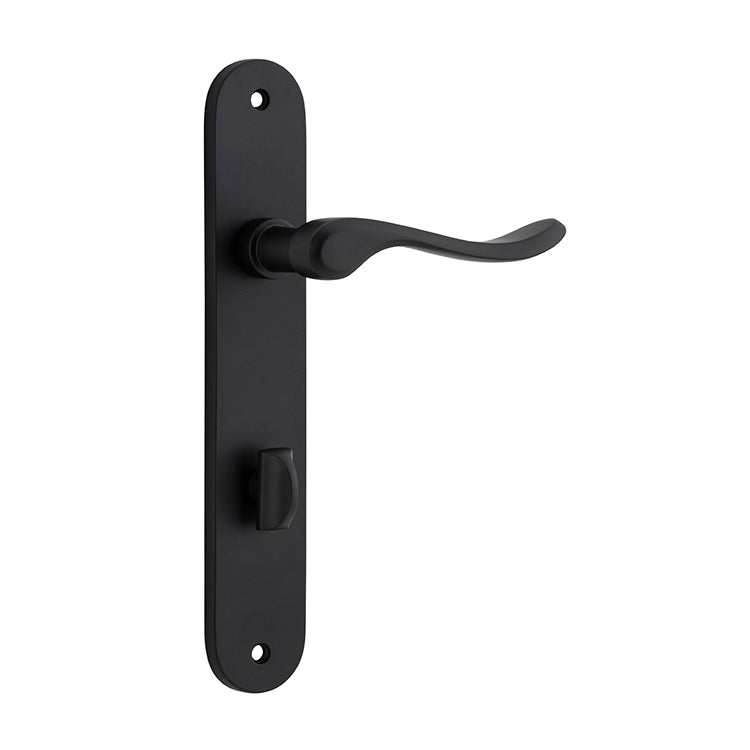 Stirling Lever - Oval Backplate Matt Black / Solid Brass