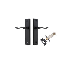 Stirling Lever - Stepped Backplate Passage Kit Matt Black / Solid Brass