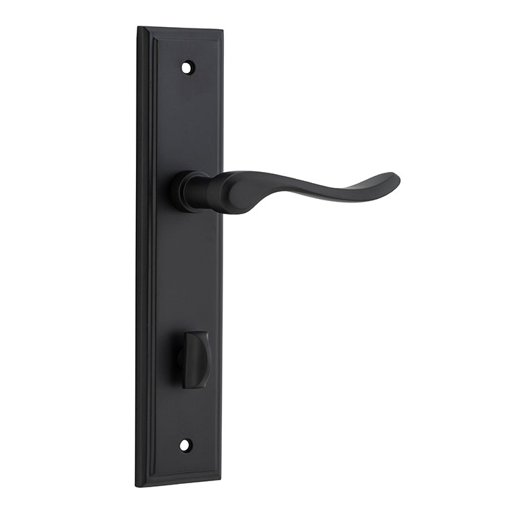 Stirling Lever - Stepped Backplate Matt Black / Solid Brass