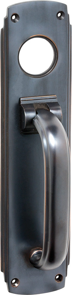 Deco Pull Handle / Knocker Antique Copper / H240xW60mm