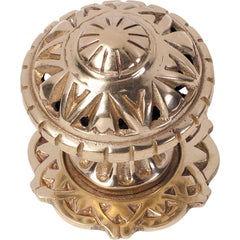 Filigree Centre Door Knob Polished Brass