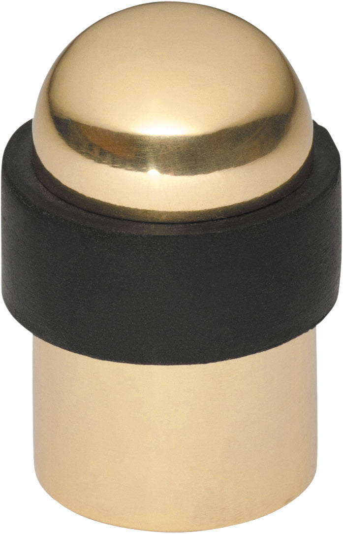 Domed Door Stop Polished Brass