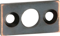 Barrel Bolt Flat Plate Keeper Antique Copper / 7.5mm