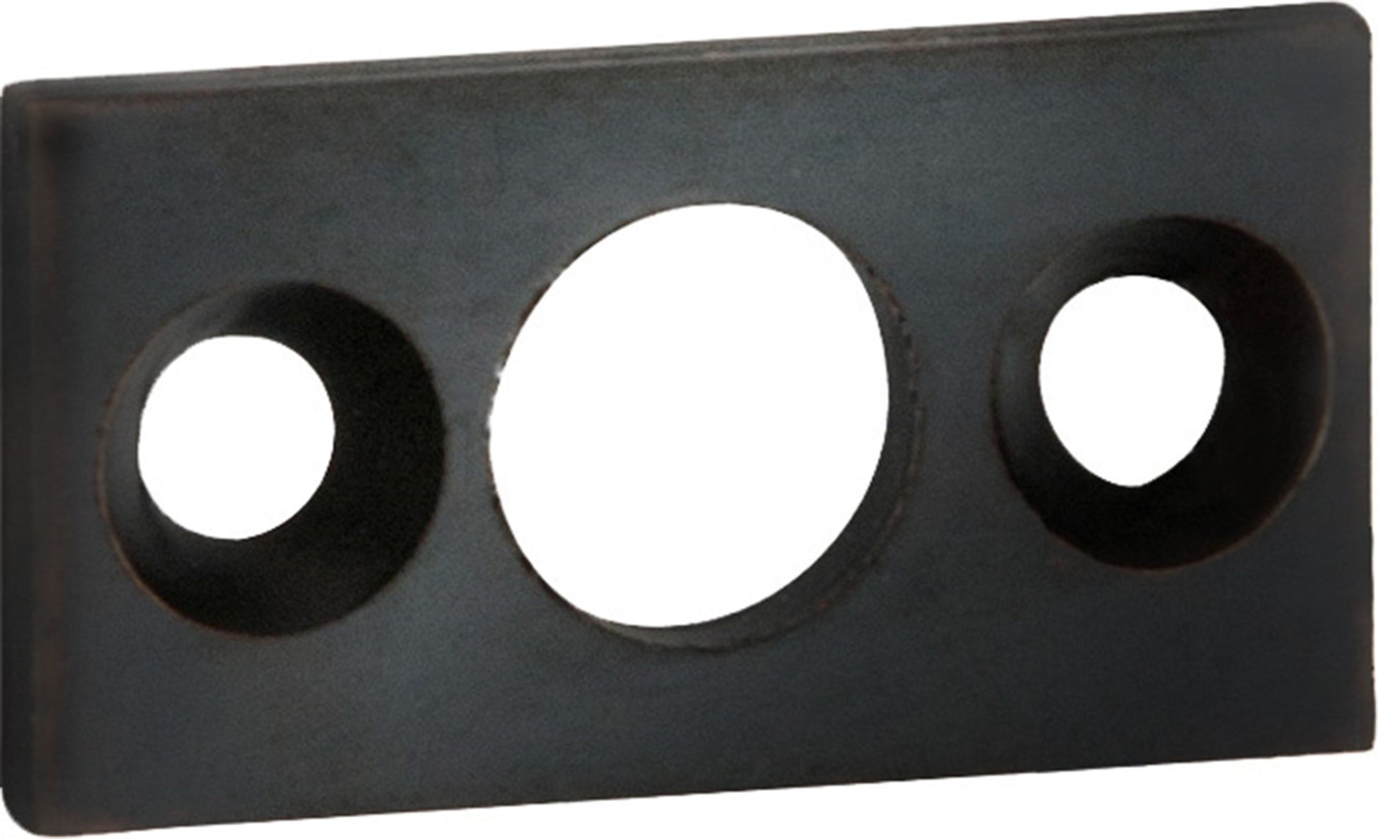 Barrel Bolt Flat Plate Keeper Antique Copper / 7.5mm