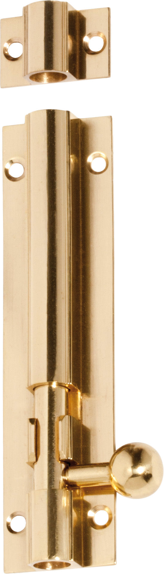 Barrel Bolt Polished Brass / L100mm