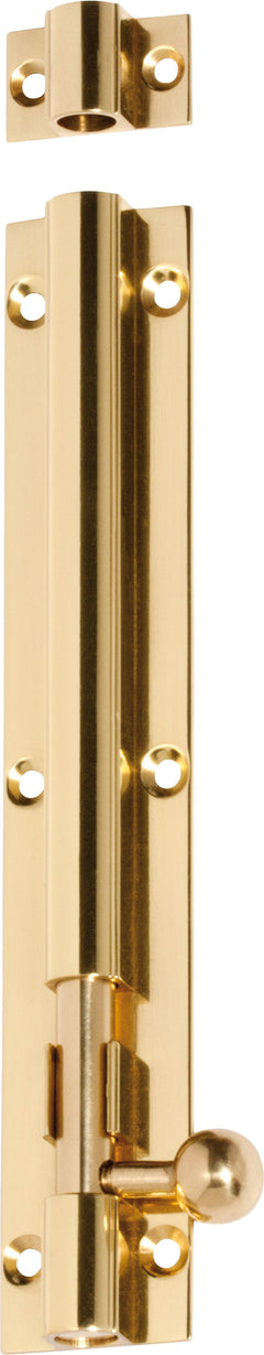 Barrel Bolt Polished Brass / L150mm