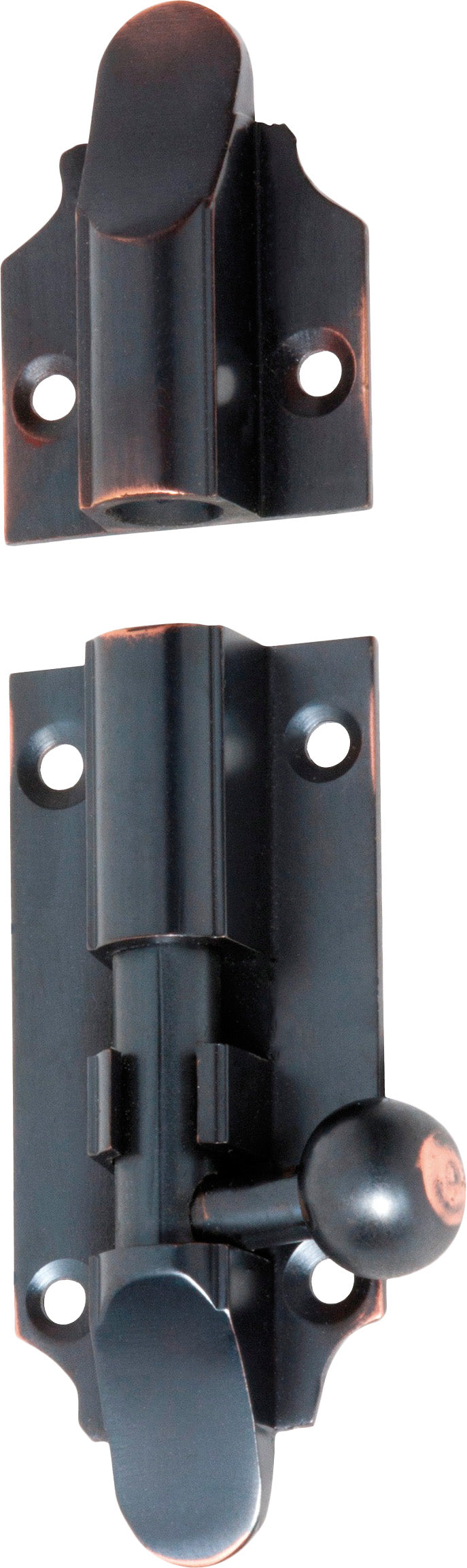 Victorian Barrel Bolt Antique Copper / L75mm