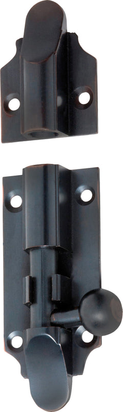 Victorian Barrel Bolt Antique Copper / L75mm