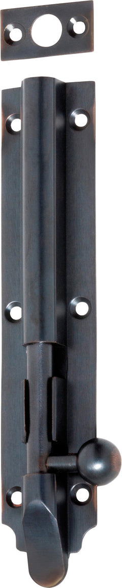 Victorian Barrel Bolt Antique Copper / Long throw L150mm