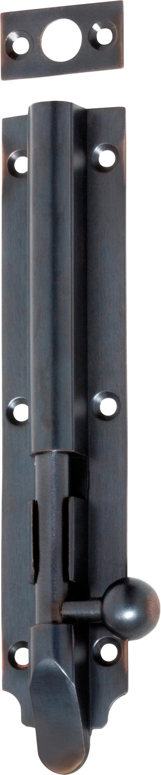 Victorian Barrel Bolt Antique Copper / Long throw L150mm