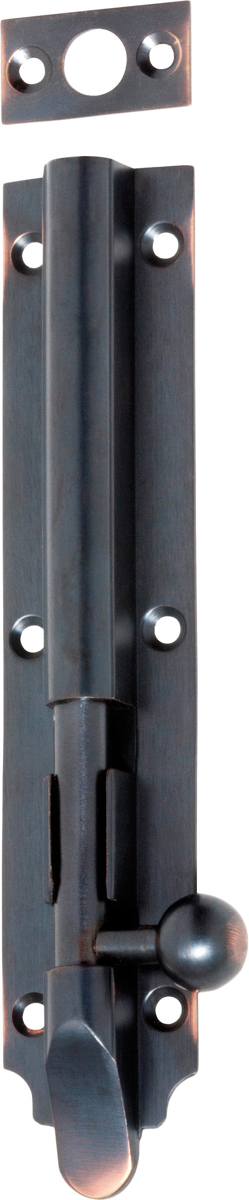 Victorian Barrel Bolt Antique Copper / Long throw L150mm